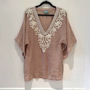 Gorgeous beaded caftan in 100% silk